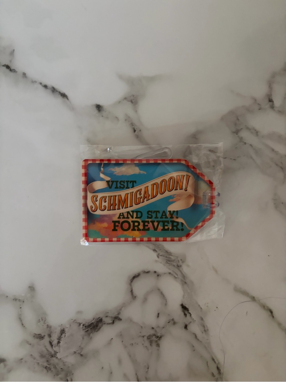 Schmigadoon! Themed Blue and Red Party Tag - Unbranded